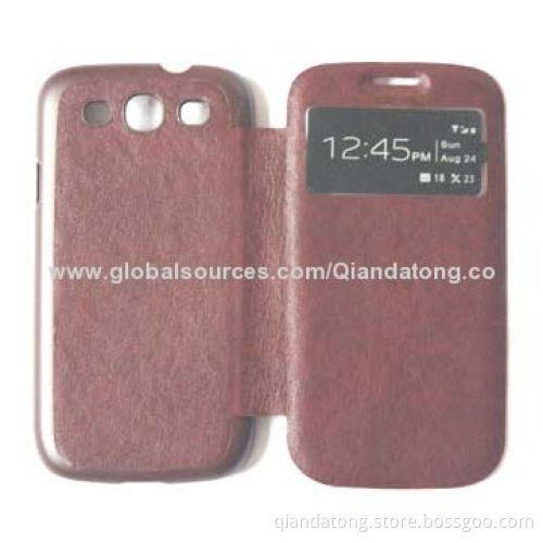 Leather Mobile Phone Cases, Flip Style, Suitable for Samsung Galaxy S3/9300
